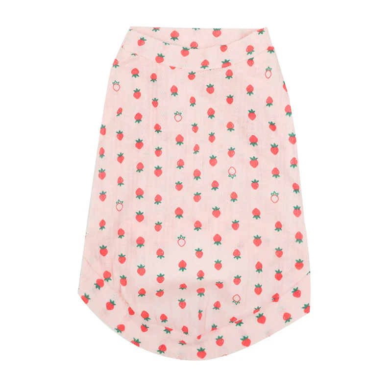Strawberry Print Shirt — garment view