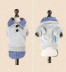 Blue plaid collar preppy style sweatshirt — supplier reference
