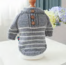 French striped sweater - gray and white stripes — supplier reference