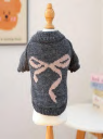 Korean style bow sweater - gray — supplier reference