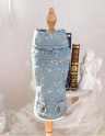 Embroidered crochet denim jacket — supplier reference