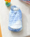 Ice Blue Diamond Pattern Cotton Jacket — supplier reference